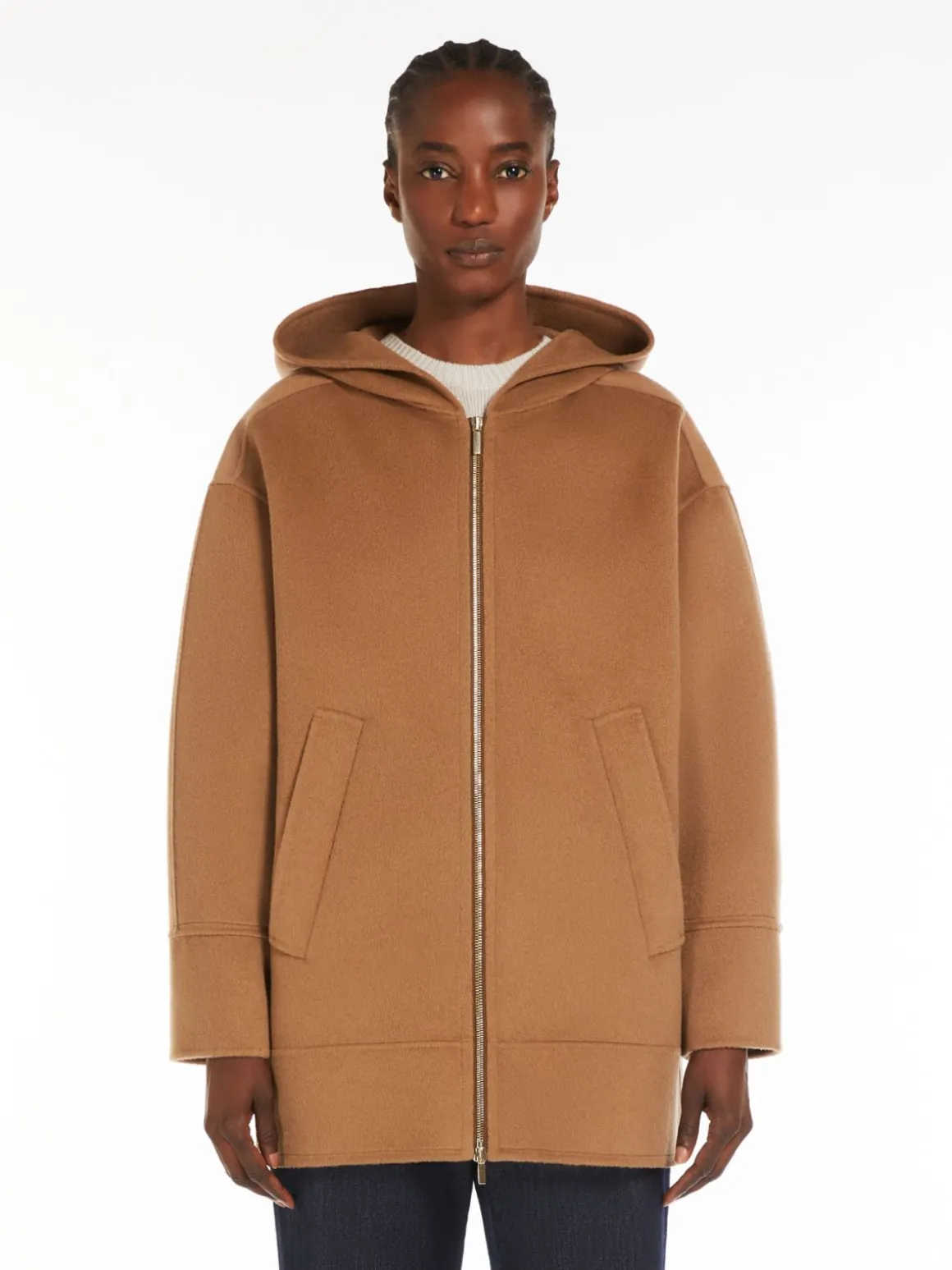 Double-faced wool sweatshirt