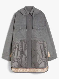 Double-sided wool and nylon jacket