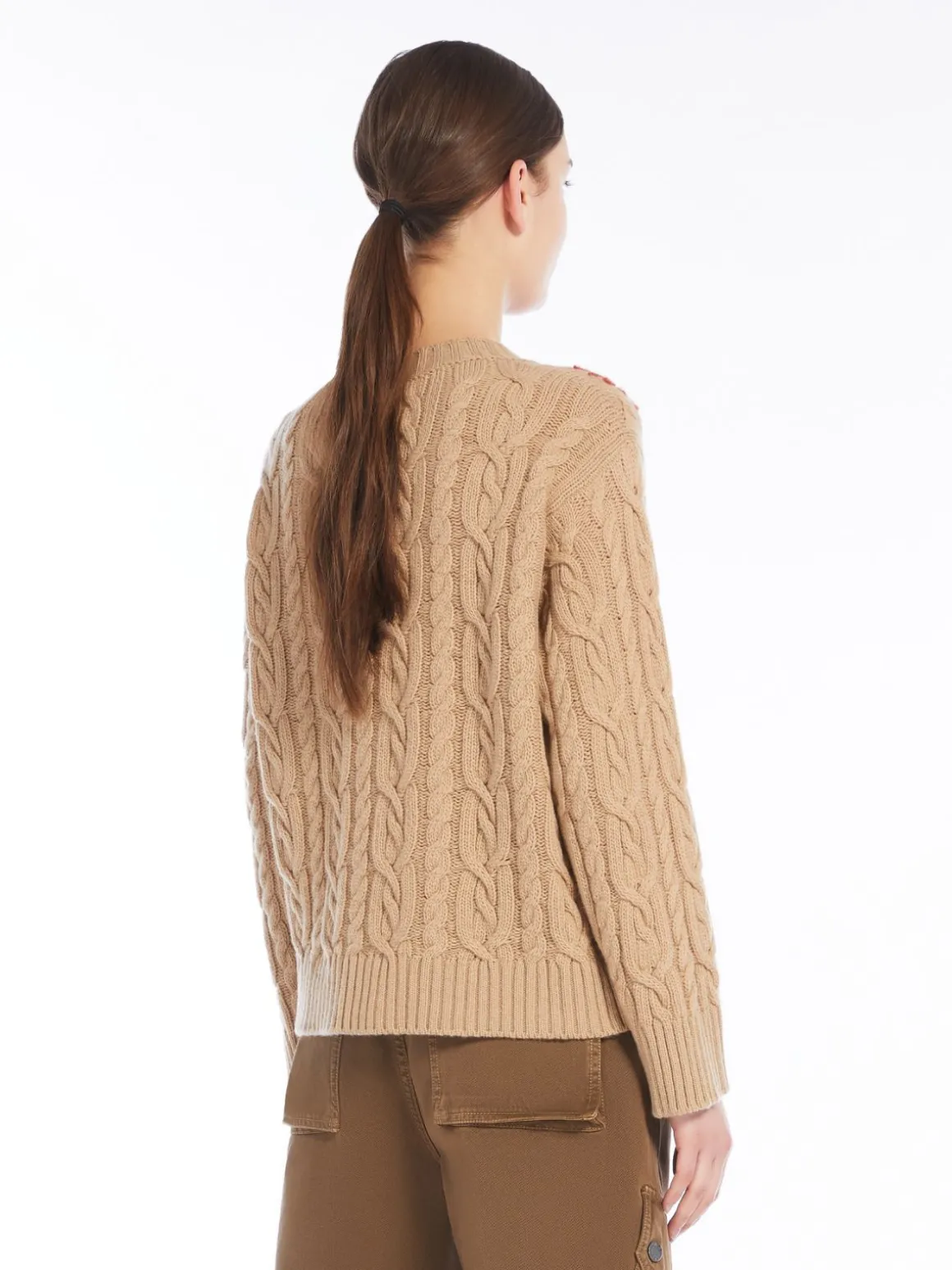 Embroidered wool sweater
