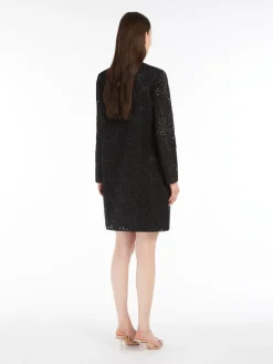 Eyelet embroidery duster coat