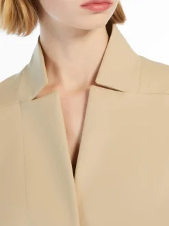 Female jacket in cotton canvas