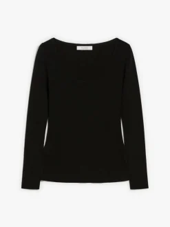 Feminine lurex and viscose yarn jumper