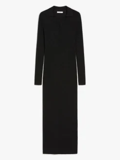 Fitted dress in wool and lurex