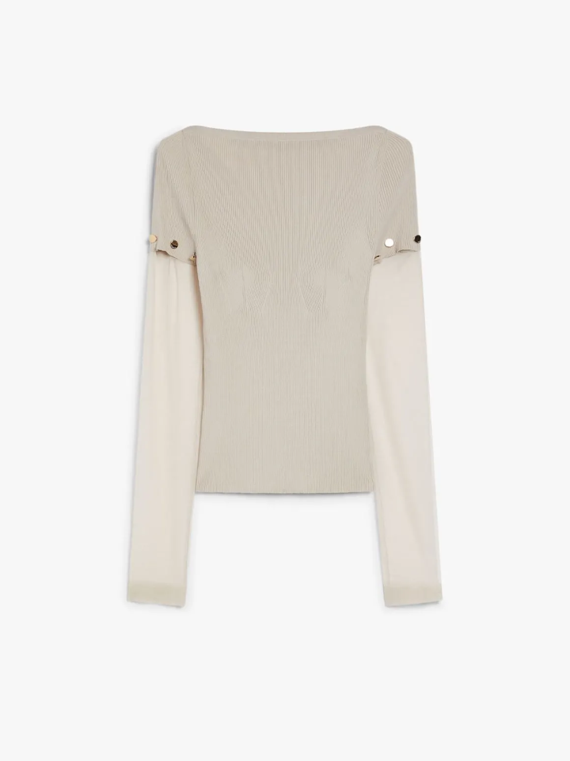 Fitted jumper in stretch viscose
