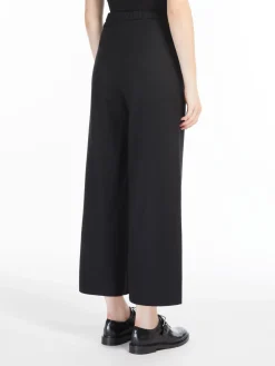 Flannel jogging trousers