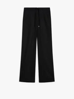 Flannel jogging trousers