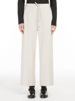 Flannel jogging trousers