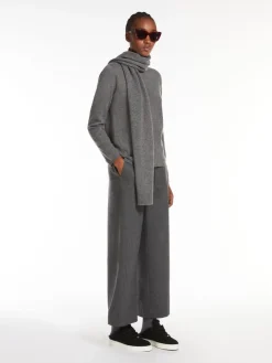Flannel jogging trousers