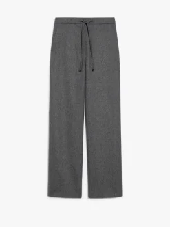 Flannel jogging trousers