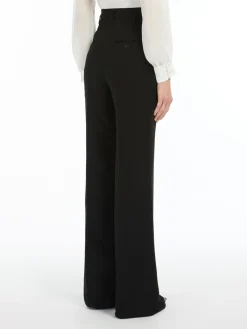 Flared cady trousers