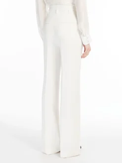 Flared cady trousers