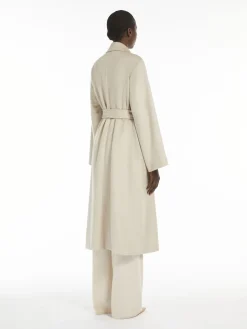 Flared cashmere coat