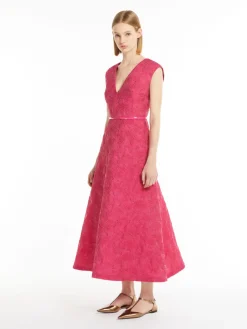 Flared cloqué dress
