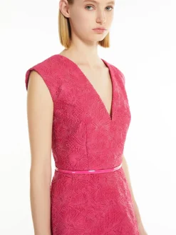 Flared cloqué dress