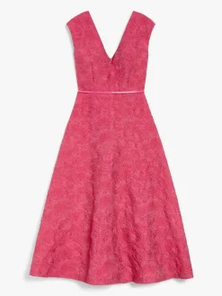 Flared cloqué dress