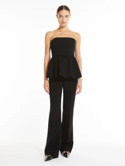 Flared sable trousers