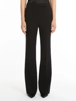 Flared sable trousers