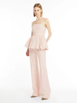 Flared sable trousers