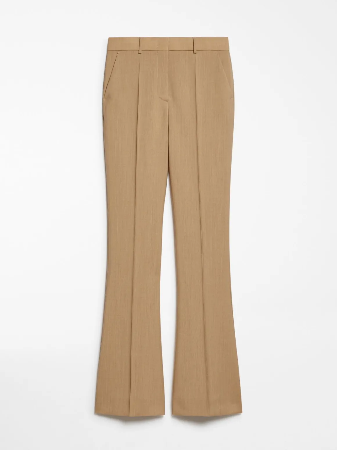 Flared slim-fit trousers
