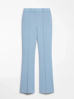 Flared slim-fit trousers