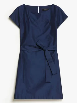 Flared taffeta dress