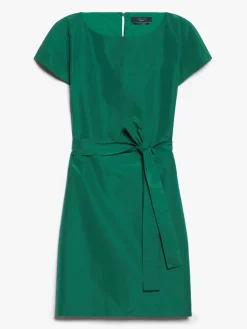 Flared taffeta dress