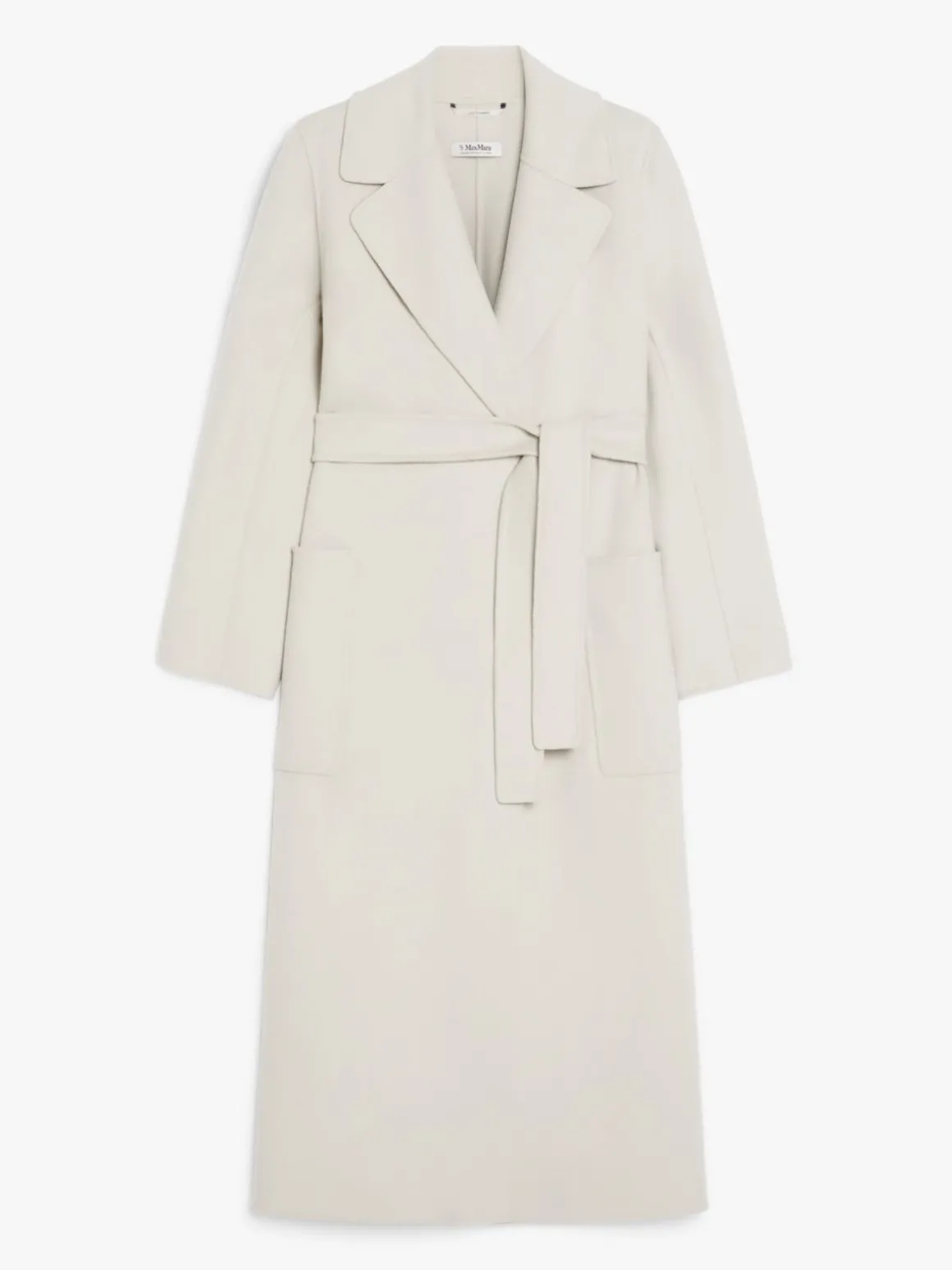 Flared wool coat