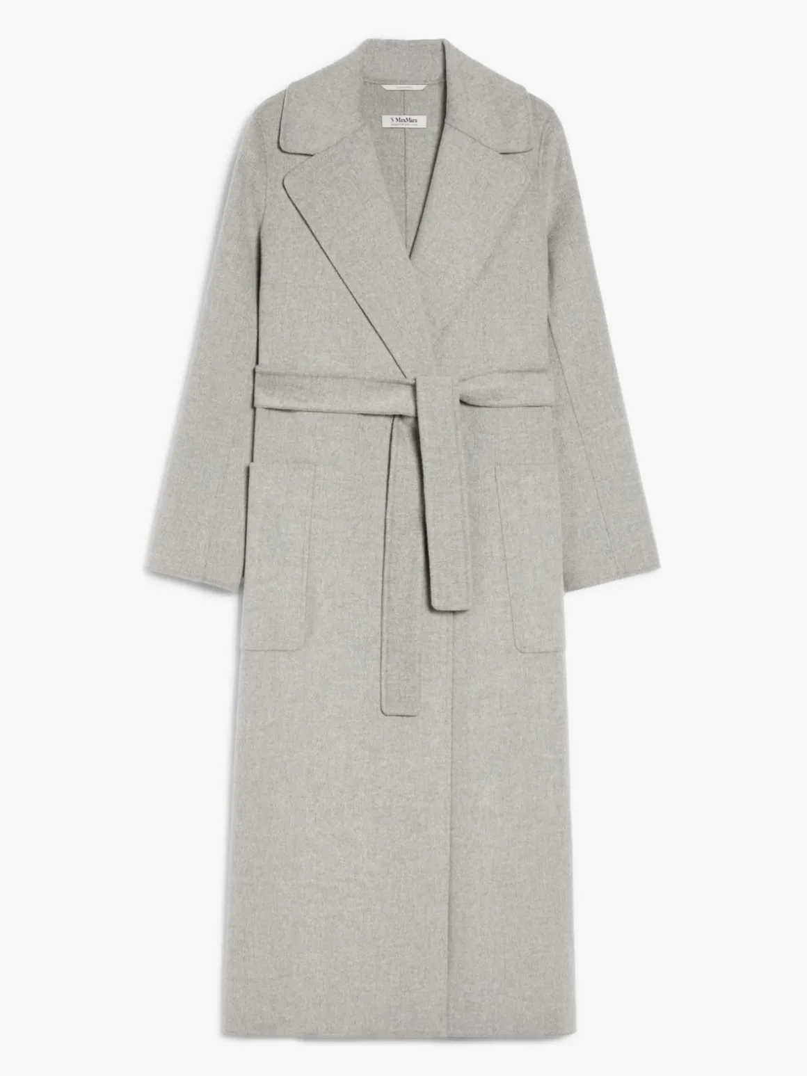Flared wool coat