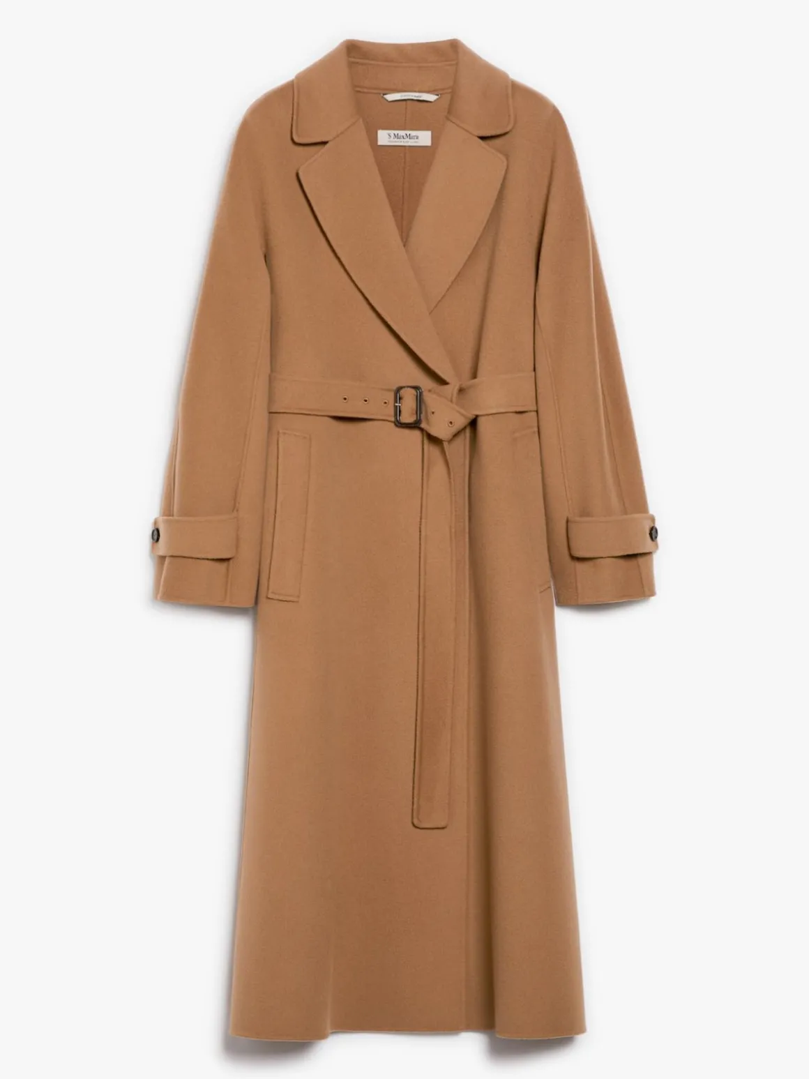 Flared wool coat