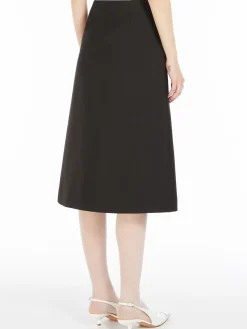 Flared wrap skirt