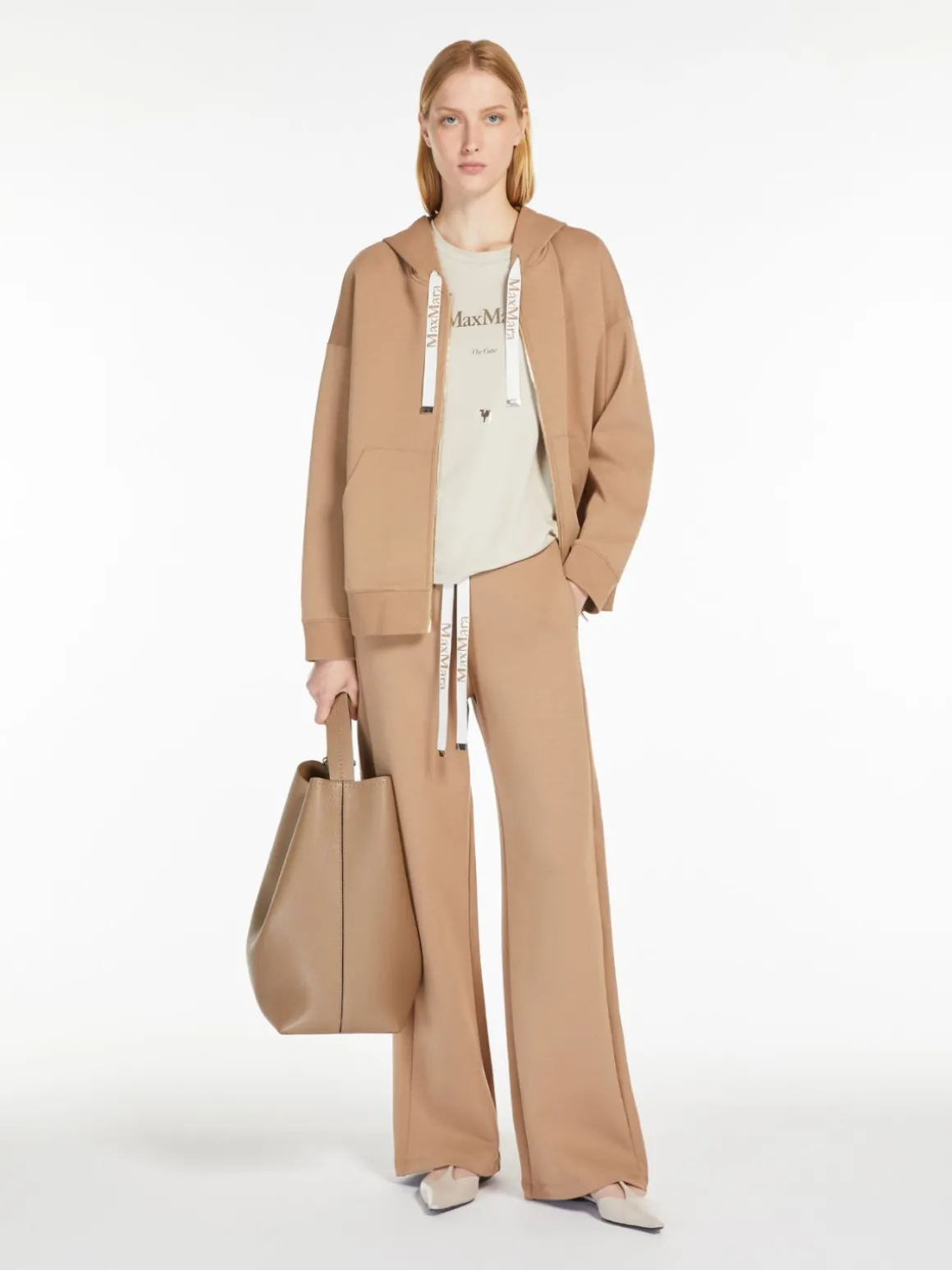 Fleece drawstring trousers