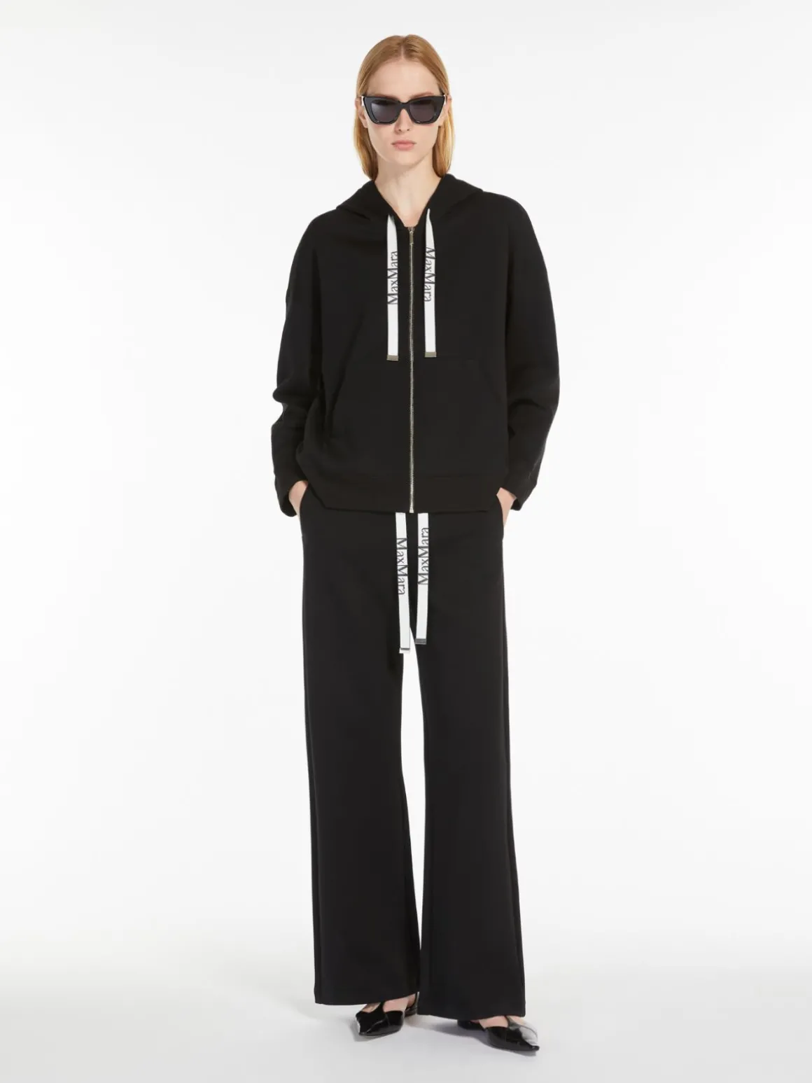 Fleece drawstring trousers