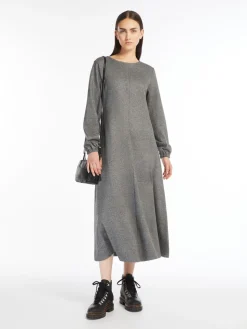 Flowing jacquard jersey dress