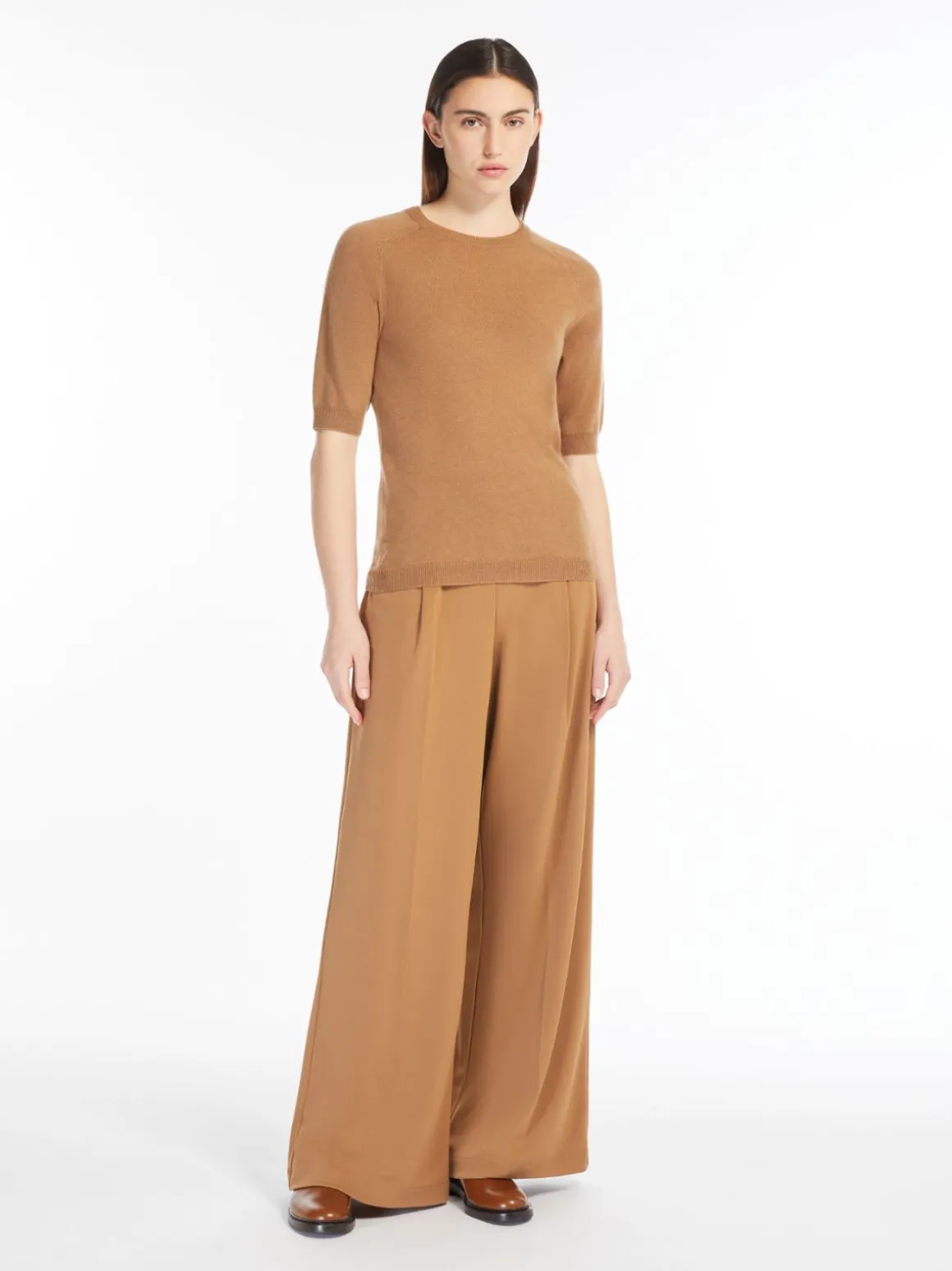Fluid jersey trousers