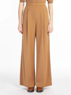 Fluid jersey trousers
