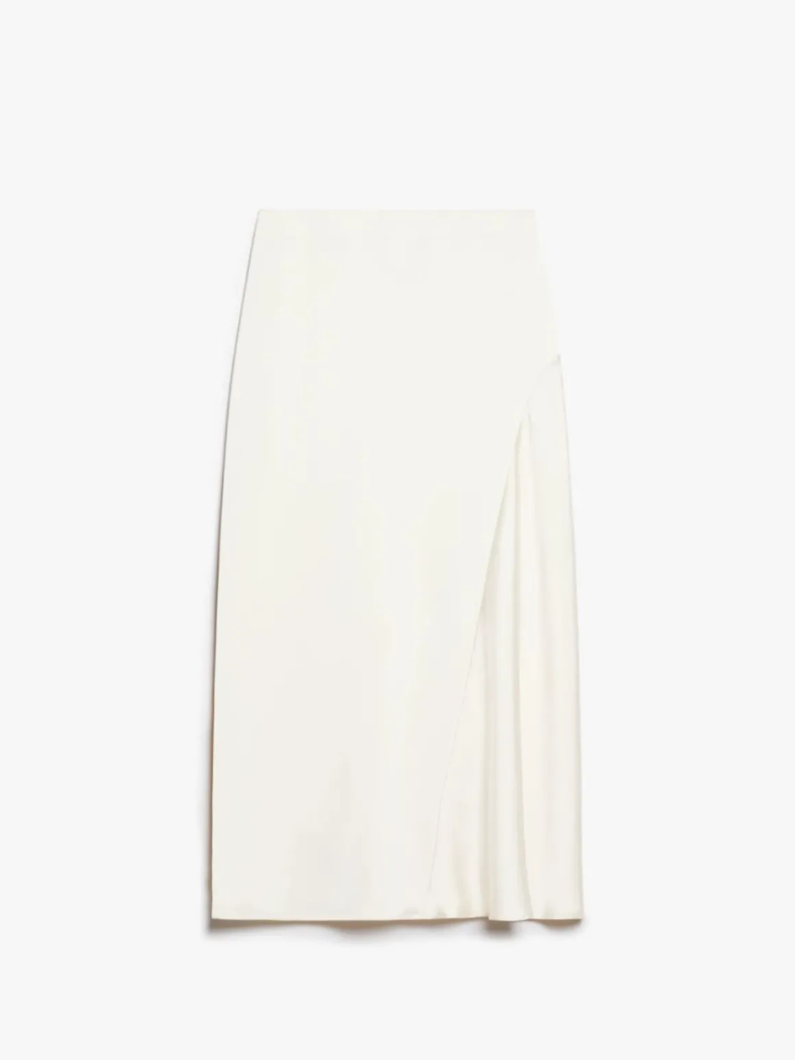 Fluid satin skirt