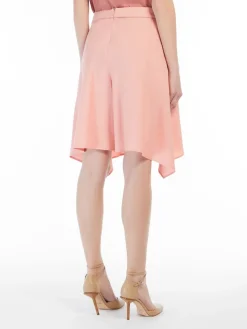 Fluid silk shorts