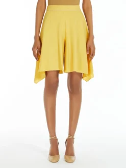 Fluid silk shorts