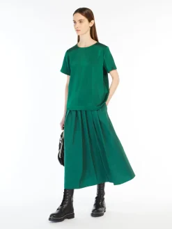 Full taffeta skirt