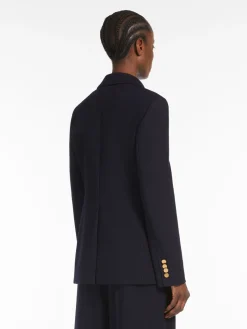 Gabardine wool blazer