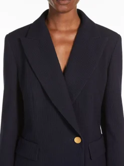 Gabardine wool blazer