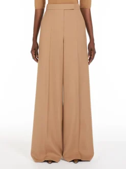 Gabardine wool trousers
