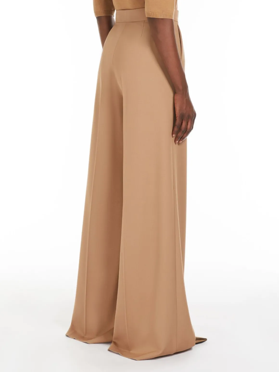 Gabardine wool trousers
