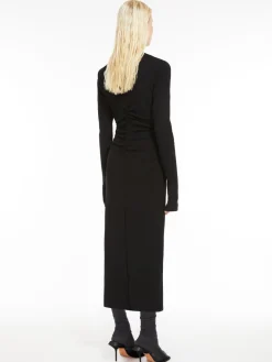 Gathered jersey dress