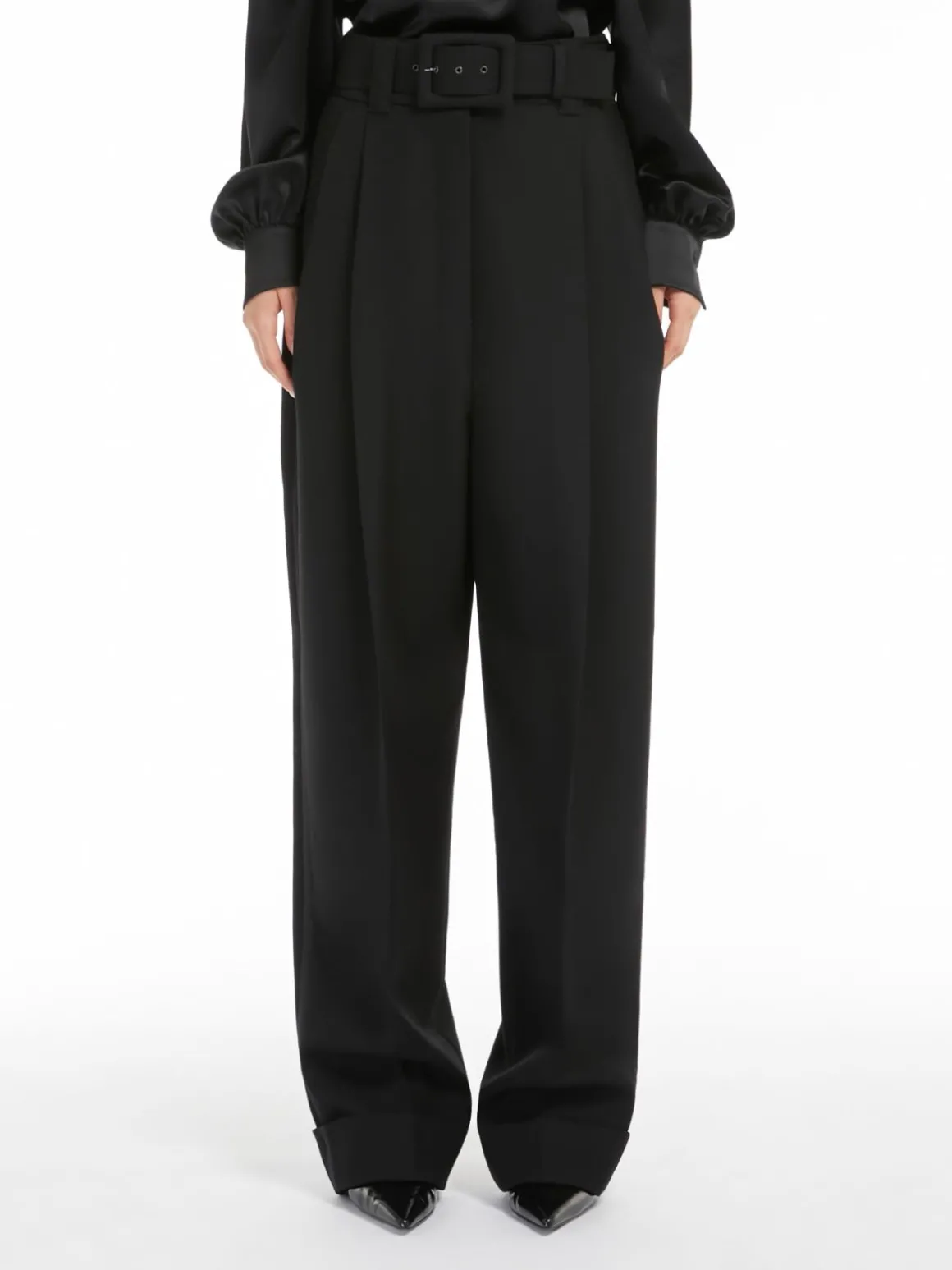 Grain de poudre wool trousers