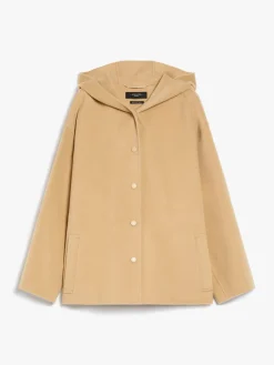 Hooded wool coat