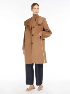 Hooded wool parka