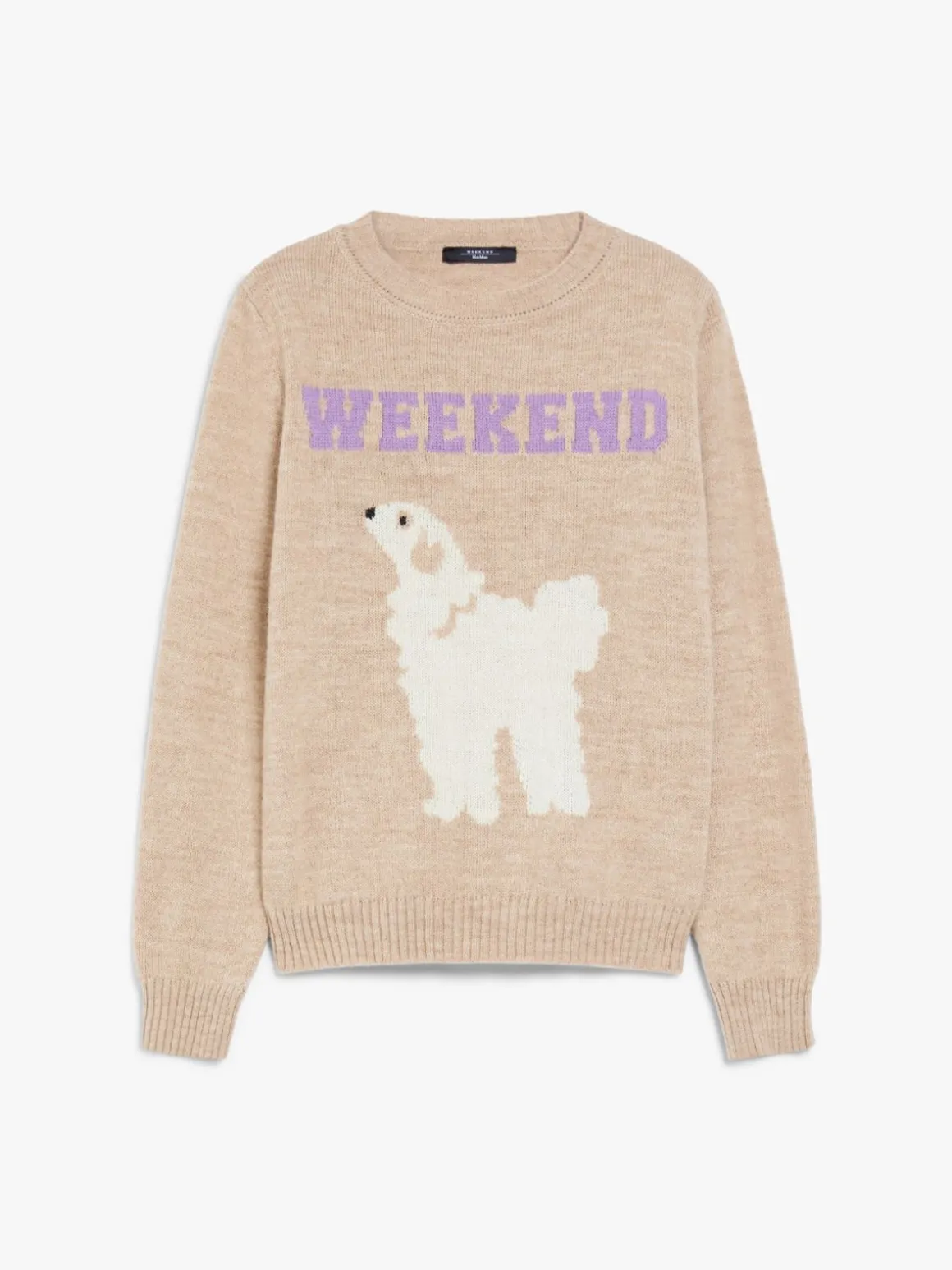Inlaid alpaca and wool sweater
