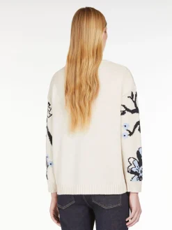 Inlaid cotton sweater