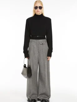 Inlaid wool sweater